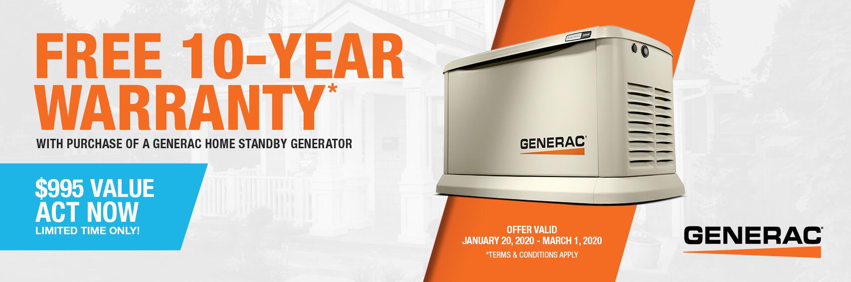 Homestandby Generator Deal | Warranty Offer | Generac Dealer | Santa Fe, TX